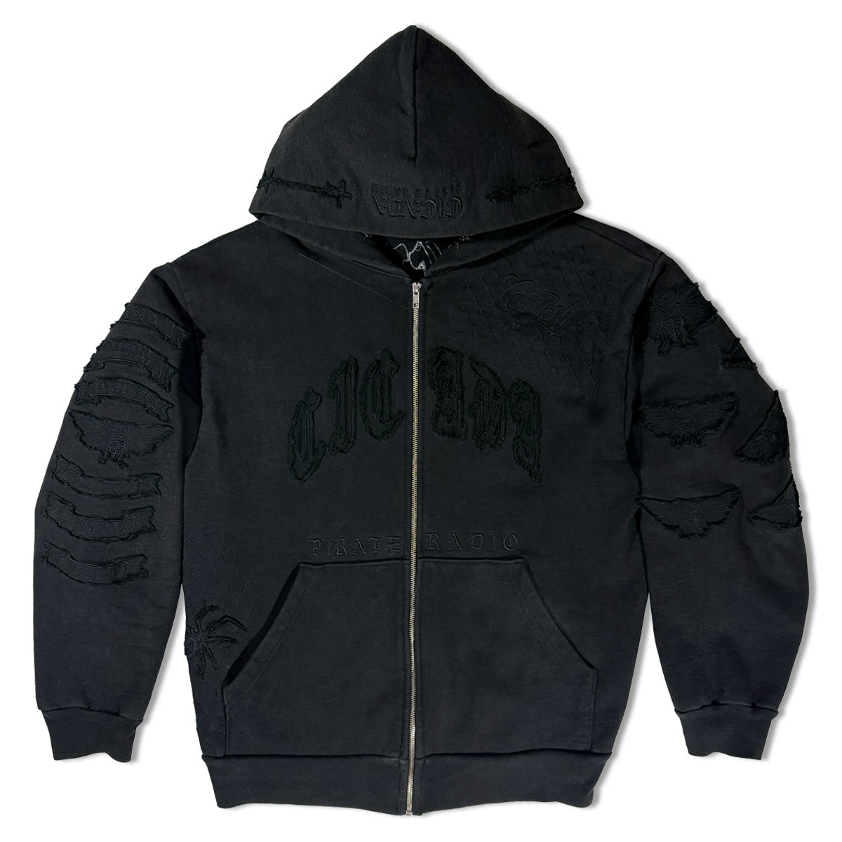 ONE MILLION STITCH ZIP UP HOODIE